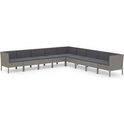 vidaXL 3094466 Lounge-Set, Tisch einschl. 9 Sofas