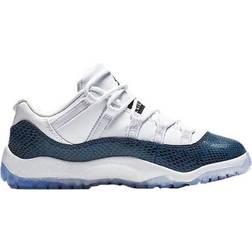 Nike Air Jordan 11 Retro Low PS - White/Black/Navy Snakeskin