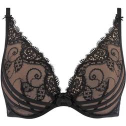 Aubade A La Folie Plunge Triangle Bra - Black Khol