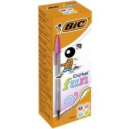 Bic Cristal Fun Ballpoint Pen Assorted Colour 1.6mm 20-pack