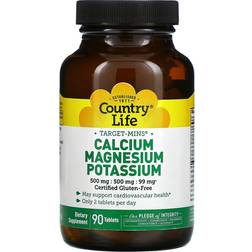 Country Life Target-Mins Calcium Magnesium Potassium