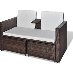 vidaXL 40736 Loungesæt, borde inkl. 2 sofaer