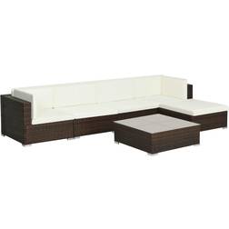 vidaXL 44606 Loungesæt, 1 borde inkl. 4 sofaer