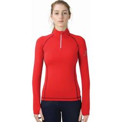 Hy Equestrian Mujeres/Damas Sport Active + Capa Base - Rojo/Azul