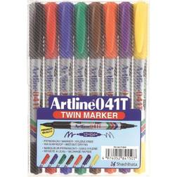 Artline 041T Twin Marker 0.4-1.0mm 8-pack