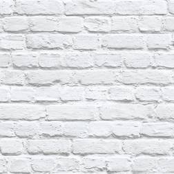 Muriva Painted White Brick (102539)