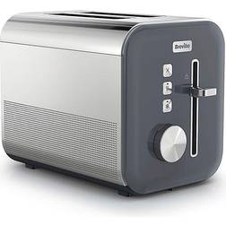 Breville High Gloss 2-Slice Toaster Grey/Stainless Steel
