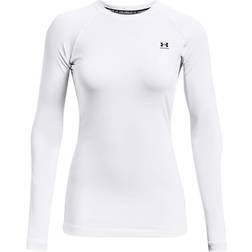 Under Armour ColdGear Authentics Crew Tops Women - White/Black