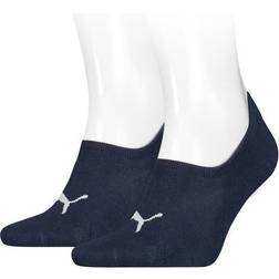 Puma Unisex High-Cut Footie Socks 2-pack - Denim Blue