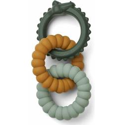 Liewood Gilbert Teether Crocodile Green Multi Mix