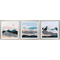 Dkd Home Decor Maleri Moutain (3 pcs) (70 x 4 x 70 cm) Billede