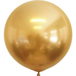 Stora Latexballonger Chrome Guld