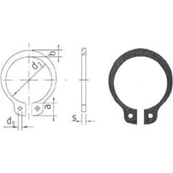 Reely Akselsikringsring Beregnet til akseldiameter: 6 mm 20 stk