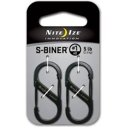 Nite Ize S-Biner #1 2-pack Black Svart 1