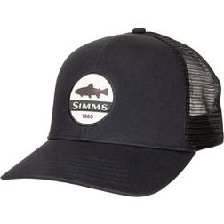 Simms Trout Patch Trucker Cap - Black