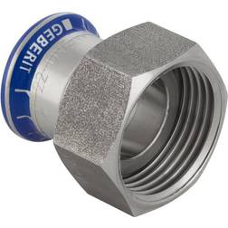Geberit 22 mm x 1" Forskruning RF muffe/muffe Mapress