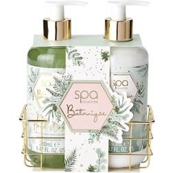 Style & Grace Spa Botanique Luxury Handvård Presentset Eco Packaging 280ml Handtvål 280ml Handkräm Metallkorg