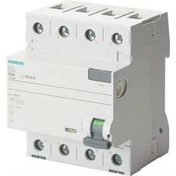 Siemens Sigres klassad effektbrytare HPFI 40A, 4P, 30mA, 4MW, 5SV3344-6KK12