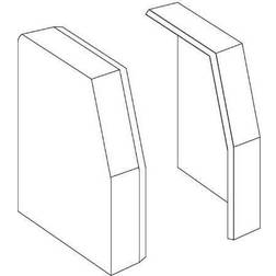 TEHALIT Endestykke for rk 190 L 2239 perlehvid