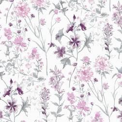 Laura Ashley Tapet Wild Meadow Pale Iris