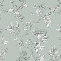 Laura Ashley Elderwood Duck Egg Wallpaper