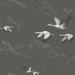 Laura Ashley Animalia Wallpaper Roll Gray