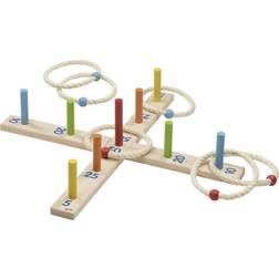 Goki 56801 Ringwurfspiel bunt Holz Geschicklichkeitsspiel