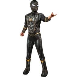 Rubies Marvel Spiderman No Way Home Black and Gold Deluxe Kostume