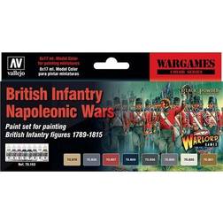 Vallejo 070163 British Infantry Napoleonic Paint Set Multi Colour