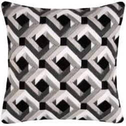 Vervaco Vervaco Black and White Long Stitch Cushion, Multi-Colour