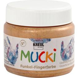 Mucki Fingermaling, metallic guld, 150ml