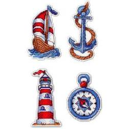 MP Studia Broderikit Magnet Till Havs 4-pack