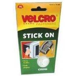 Velcro Vel-Ec60249 Hd Stick On Coin, White, 45Mm, Pk6