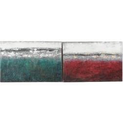 Dkd Home Decor Maleri Abstrakt (120 x 3.5 x 80 cm) (2 pcs) Billede