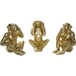 Dkd Home Decor Prydnadsfigur Harts (18.5 x 19 x 24.9 cm) (3 pcs) Prydnadsfigur