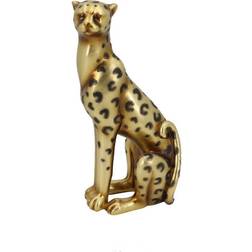 Dkd Home Decor Prydnadsfigur Gyllene Leopard Harts (23.5 x 16 x 43 cm) Prydnadsfigur