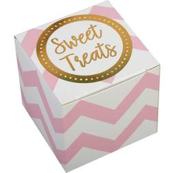 Neviti 771389 Pattern Works-Favour Box Pink, 5.5 x 5.5 x 5.5 cm