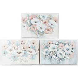 Dkd Home Decor Maleri Cvetlice (120 x 3.5 x 80 cm) (3 pcs) Billede