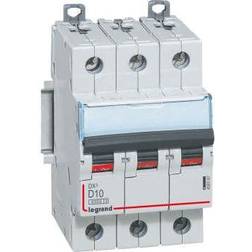 Legrand Automatsikring DX3 D 16A 3P, 3M, 6/10kA