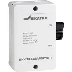 Solar Plus Sikkerhedsafbryder 16A 3P grå/sort KSM316U/2xM20