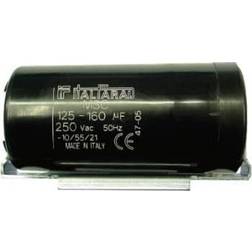 Startkondensator 100-125UF 330V Ø46 x 98 mm, med bøjle