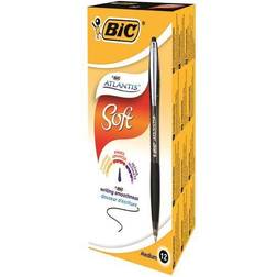 Bic Atlantis Premium Ballpoint Pen Medium 1.0mm Black 12-pack