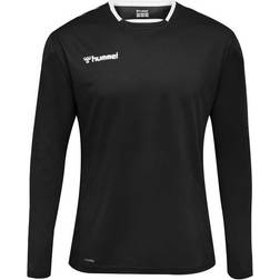 Hummel Authentic Poly Long Sleeve Jersey Kids - Black/White