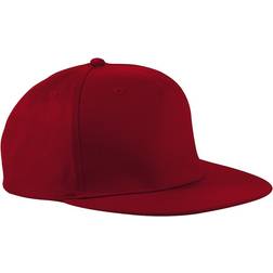 Beechfield Unisex 5 Panel Retro Rapper Cap 2-pack - Burgundy