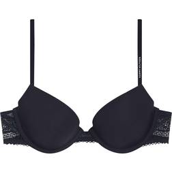 Tommy Hilfiger Floral Lace Padded Balconette Bra - Desert Sky