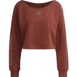 Adidas Slouchy Crew Sweatshirt - Brown