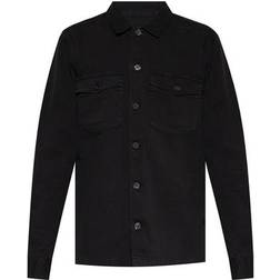 AllSaints Spotter Cotton Camp Shirt - Negro