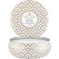 Voluspa Suede Blanc 3 Wick Tin