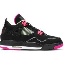 NIKE Air Jordan 4 Retro GS - Black/Fuschia Flash-Lqd Lm-Wht