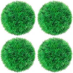 vidaXL Bolas de boj artificial 4 unidades 12 cm Verde